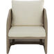 Palermo Drift Brown / Stinson Cream Outdoor Lounge Chair